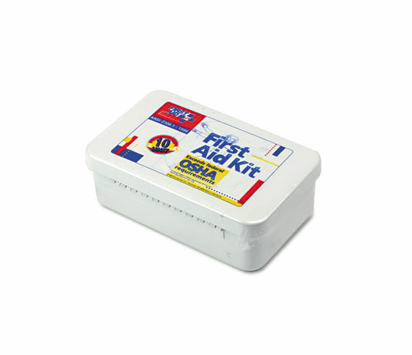 FAO240AN Unitized First Aid Kit for 10 People, 46 Pieces, OSHA/ANSI, Plastic Case By FIRST AID ONLY, INC.