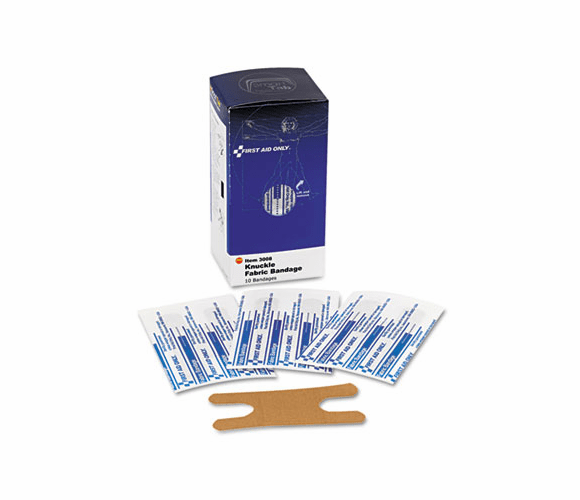 FAO3008 Knuckle Bandages, Individually Sterilized, 10/Box By FIRST AID ONLY, INC.