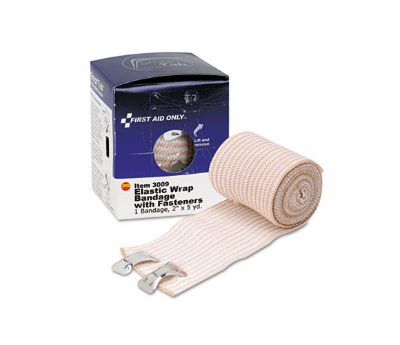 FAO3009 Elastic Bandage Wrap, 2" x 5 Yards, Latex-Free By FIRST AID ONLY, INC.
