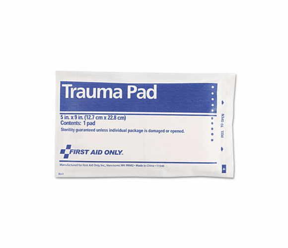 FAO5012 Trauma Pad, 5" x 9" By FIRST AID ONLY, INC.