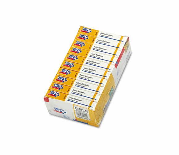 FAOAN101 First-Aid Refill Fabric Adhesive Bandages,1 x 3, 160/Pack By FIRST AID ONLY, INC.