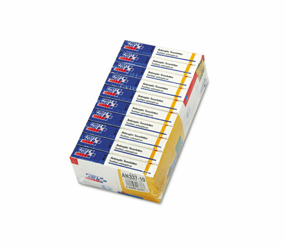 FAOAN337 Antiseptic Wipe Refill for ANSI-Compliant First Aid Kits/Cabinets,100 Wipes/Pack By FIRST AID ONLY, INC.
