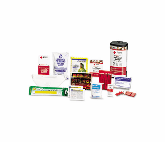 FAORC622 American Red Cross Personal Safety Pack for One Person, Nylon Backpack By FIRST AID ONLY, INC.