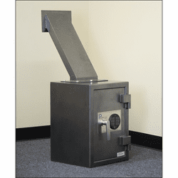 FD-2014LS Electronic Rear-Drop Depository Safe, with Through the Wall Drop Chute By Protex Safe Company