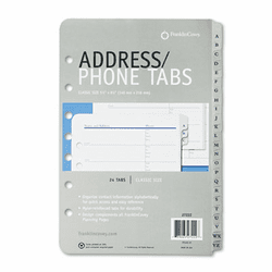 FDP27222 Address/Phone Refill for Organizer, A-Z Tabs, 5-1/2 x 8-1/2 By FRANKLIN COVEY