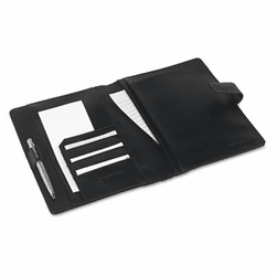 FDP33950 Simulated Leather Wirebound Planning System Cover, 5-1/2 x 8-1/2, Black By FRANKLIN COVEY