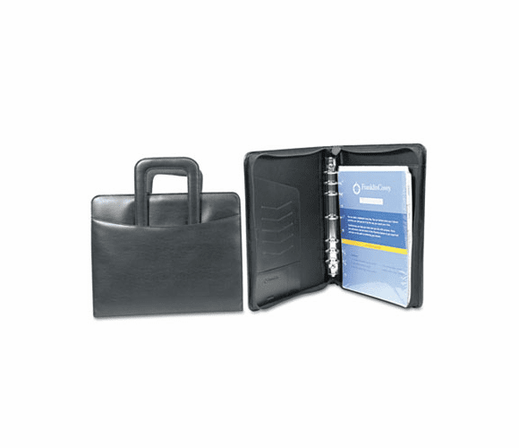 FDP34685 Sierra Simulated Leather Organizer Deluxe Starter Set, 8-1/2 x 11, Black By FRANKLIN COVEY