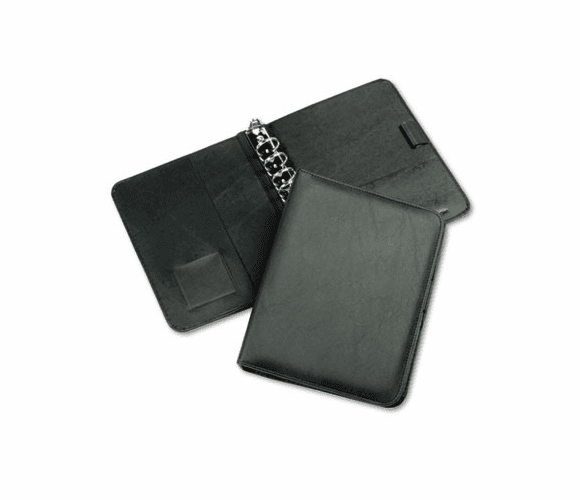 FDP34689 Starter Vinyl Ring Bound Organizer w/Book Closure, 5-1/2 x 8-1/2, Black By FRANKLIN COVEY