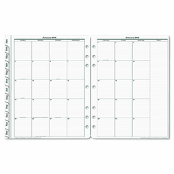 FDP3540013 Original Dated Monthly Planner Refill, January-December, 8-1/2 x 11, 2013 By FRANKLIN COVEY