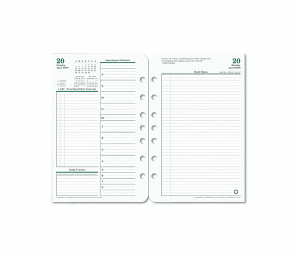 FDP3542212 Original Dated Daily Planner Refill, October-September, 5-1/2 x 8-1/2, 2012-2013 By FRANKLIN COVEY