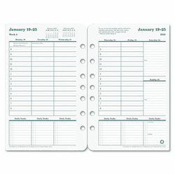 FDP3542313 Original Dated Weekly/Monthly Planner Refill, Jan.-Dec., 5-1/2 x 8-1/2, 2013 By FRANKLIN COVEY