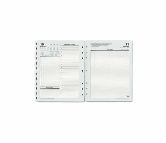 FDP3542912 Original Dated Daily Planner Refill, July-June, 8-1/2 x 11, 2012-2013 By FRANKLIN COVEY