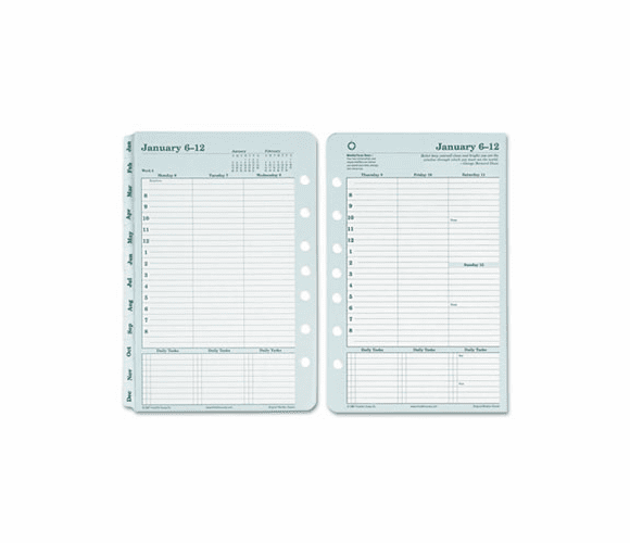 FDP3543012 Original Dated Daily Planner Refill, October-September, 8-1/2 x 11, 2012-2013 By FRANKLIN COVEY