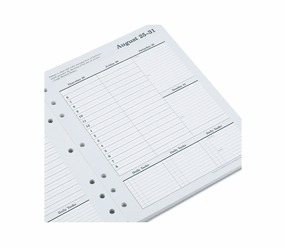 FDP3543113 Original Dated Weekly/Monthly Planner Refill, January-December, 8-1/2 x 11, 2013 By FRANKLIN COVEY