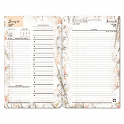 FDP3543813 Blooms Dated Daily Planner Refill, January-December, 4-1/4 x 6-3/4, 2013 By FRANKLIN COVEY