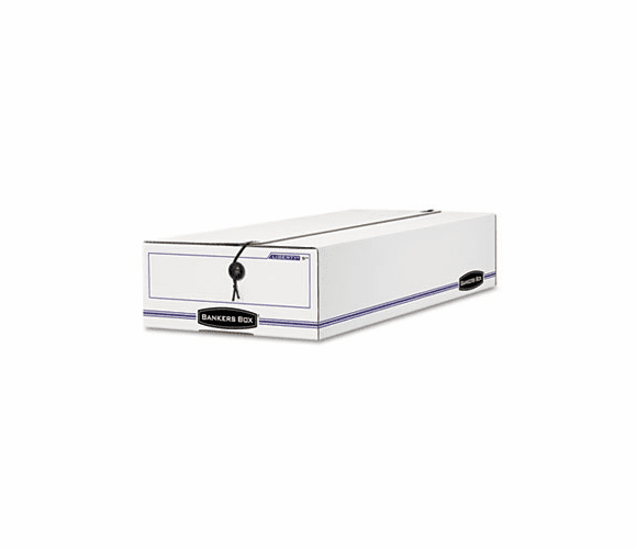 FEL00005 Liberty Check/Voucher Storage Box, 10-3/4 x 23-1/4 x 4-5/8, White/Blue, 12/Ctn. By FELLOWES MFG. CO.