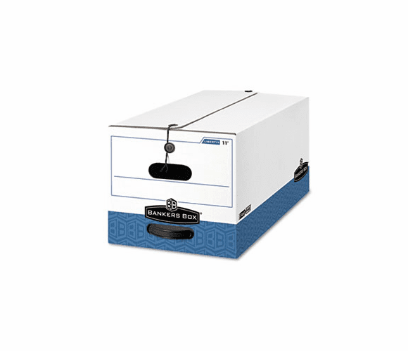 FEL00012 Liberty Max Strength Storage Box, Legal, 15 x 24 x 10, White/Blue, 12/Carton By FELLOWES MFG. CO.