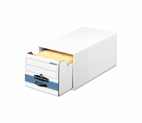 FEL00306 Stor/Drawer Steel Plus Storage Box, Wire, 5 x 8, White/Blue, 12/Ctn By FELLOWES MFG. CO.