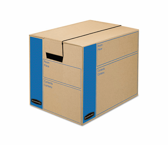 FEL0062701 SmoothMove Moving Storage Box, Extra Strength, Small, 12w x 12d x 16h, Kraft By FELLOWES MFG. CO.