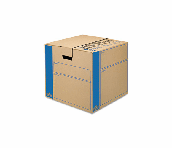 FEL0062801 SmoothMove Moving Storage Box, Extra Strength, Medium, 18w x 18d x 16h, Kraft By FELLOWES MFG. CO.