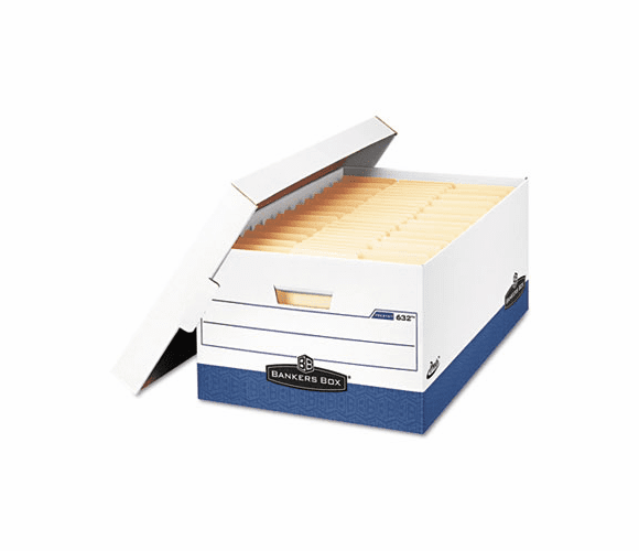 FEL0063201 Presto Maximum Strength Storage Box, Lgl 24", 15" x 24" x 10", WE, 12/Carton By FELLOWES MFG. CO.