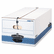 FEL00705 Stor/File Storage Box, Button Tie, Legal, White/Blue, 12/Carton By FELLOWES MFG. CO.