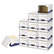 FEL0162601 File/Cube Box Shell, Legal/Letter, White/Blue By FELLOWES MFG. CO.