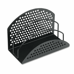 FEL22311 Perf-Ect Mini Sorter, Three Sections, Metal/Wire, 7 x 3 1/2 x 4 7/8, Black By FELLOWES MFG. CO.