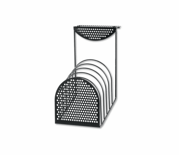 FEL22316 Perf-Ect Partition Additions Six-Step File Organizer, 7 x 13, Black By FELLOWES MFG. CO.