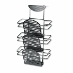FEL22318 Perf-Ect Partition Additions Three-Pocket Organizer, 12 1/2 x 21 3/8, Black By FELLOWES MFG. CO.