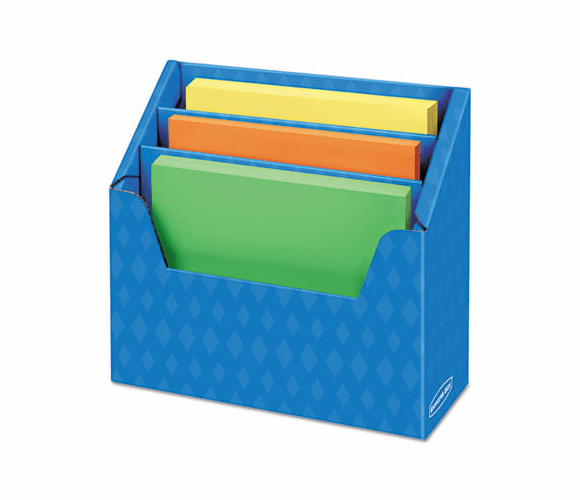 FEL3381001 Folder Holder with Compartment Organizer, 12 1/2 x 9 x 5 5/8, Blue By FELLOWES MFG. CO.