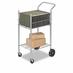 FEL4092001 Economy Mail Cart, 2-Shelf, 20-1/2w x 38d x 39-1/4h, Chamois By FELLOWES MFG. CO.