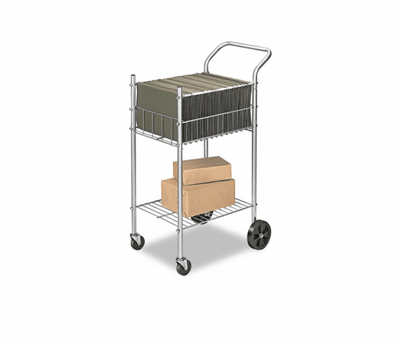 FEL4092001 Economy Mail Cart, 2-Shelf, 20-1/2w x 38d x 39-1/4h, Chamois By FELLOWES MFG. CO.