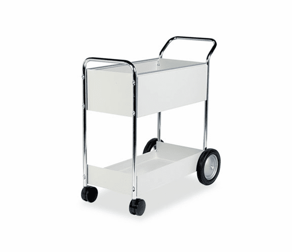 FEL40922 Steel Mail Cart, 150-Folder Capacity, 20w x 40-1/2d x 39h, Dove Gray By FELLOWES MFG. CO.