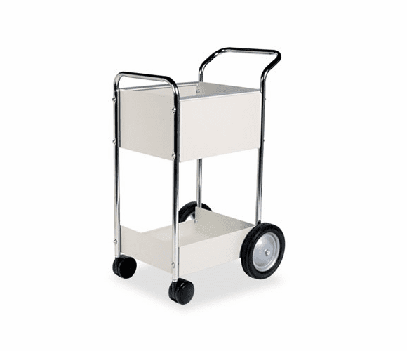 FEL40924 Steel Mail Cart, 75-Folder Capacity, 20w x 25-1/2d x 39h, Dove Gray By FELLOWES MFG. CO.