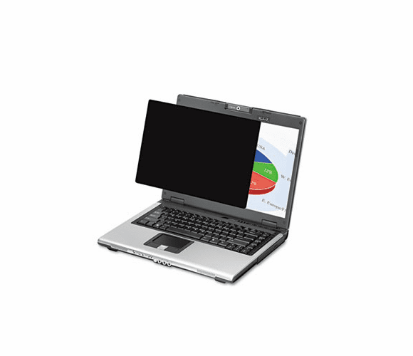 FEL4800101 Black-Out Privacy Frameless Filter for 15" LCD/Notebook, Antiglare By FELLOWES MFG. CO.