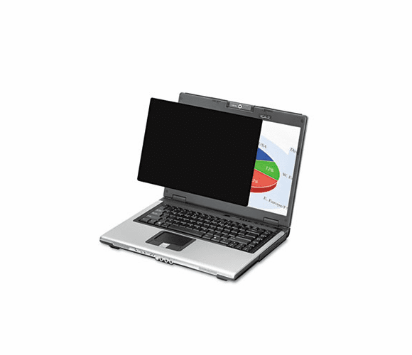 FEL4800601 Wide Black-Out Privacy Frameless Filter For 14.1" LCD/NTBK, Antiglare By FELLOWES MFG. CO.