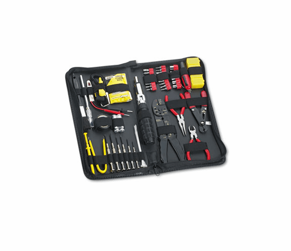 FEL49106 55-Piece Computer Tool Kit in Black Vinyl Zipper Case By FELLOWES MFG. CO.