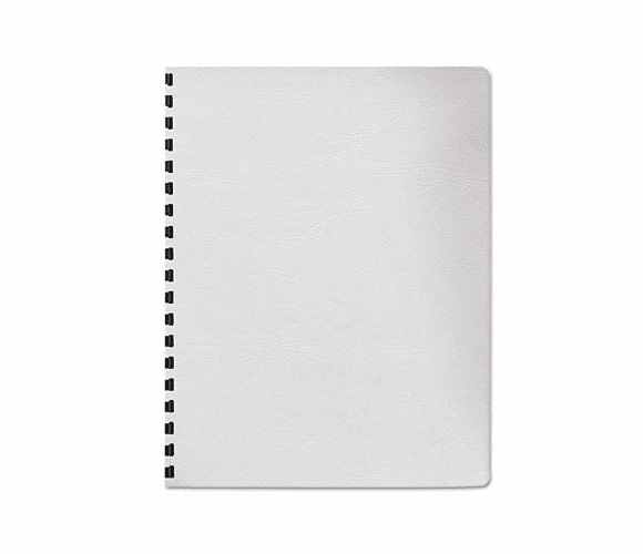 FEL52137 Classic Grain Texture Binding System Covers, 11-1/4 x 8-3/4, White, 200/Pack By FELLOWES MFG. CO.