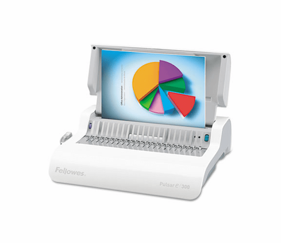 FEL5216601 Pulsar Comb Binding System, 300 Sheets, 18-1/8w x 15-3/8d x 5-1/8h, White By FELLOWES MFG. CO.