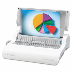 FEL5216701 Pulsar Comb Binding System, 300 Sheets, 17w x 15-3/8d x 5-1/8h, White By FELLOWES MFG. CO.