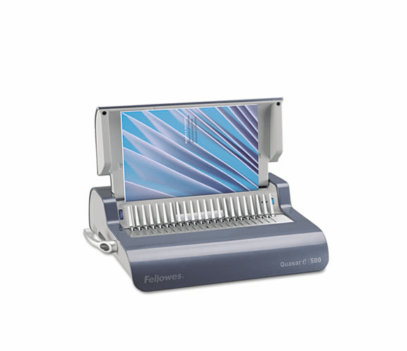 FEL5216801 Quasar Comb Binding System, 500 Sheets, 18-1/8w x 15-3/8d x 5-1/8h, Gray By FELLOWES MFG. CO.