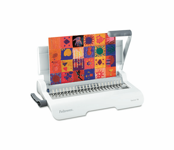 FEL5217201 Starlet 90 Manual Binding System, 90 Shts, 17-11/16w x 9-13/16d x 3-1/8h, White By FELLOWES MFG. CO.