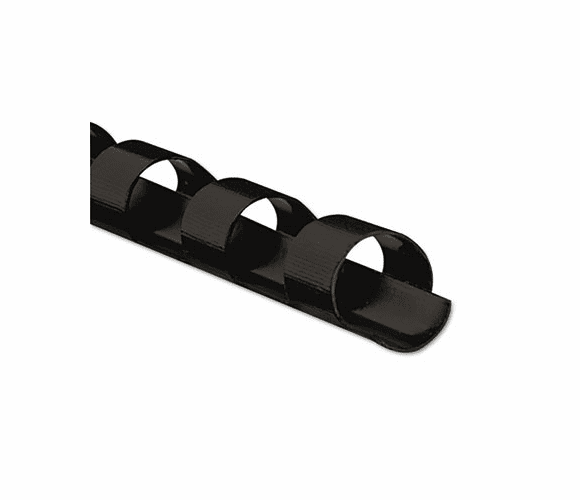FEL52320 Plastic Comb Bindings, 1/4" Diameter, 20 Sheet Capacity, Black, 25 Combs/Pack By FELLOWES MFG. CO.
