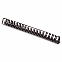 FEL5236903 Plastic Comb Bindings, 2" Diameter, 500 Sheet Capacity, Black, 10 Combs/Pack By FELLOWES MFG. CO.