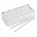 FEL52371 Plastic Comb Bindings, 3/8" Diameter, 55 Sheet Capacity, White, 100 Combs/Pack By FELLOWES MFG. CO.