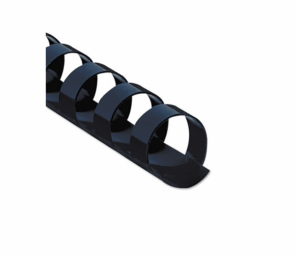 FEL52501 Plastic Comb Bindings, 1/2" Dia, 90 Sheet Capacity, Navy Blue, 100 Combs/Pack By FELLOWES MFG. CO.