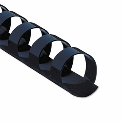 FEL52505 Plastic Comb Bindings, 3/8" Dia, 55 Sheet Capacity, Navy Blue, 100 Combs/Pack By FELLOWES MFG. CO.