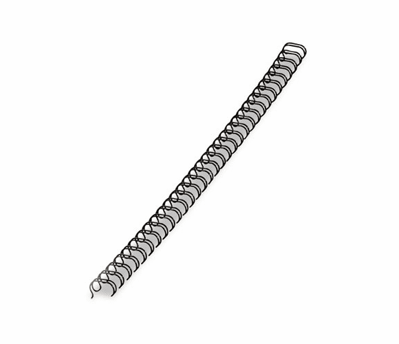 FEL5255201 Wire Bindings, 5/16" Diameter, 50 Sheet Capacity, Black, 25/Pack By FELLOWES MFG. CO.