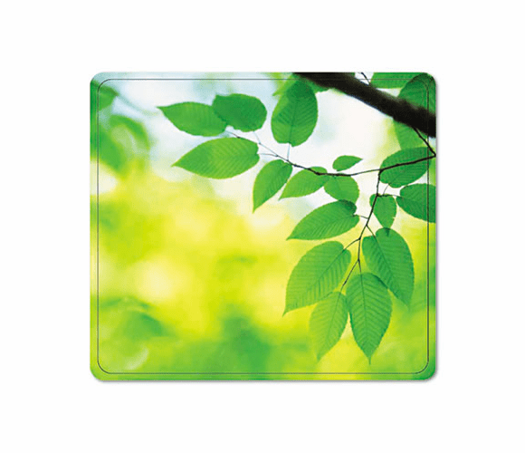 FEL5903801 Recycled Mouse Pad, Nonskid Base, 7-1/2 x 9, Leaves By FELLOWES MFG. CO.